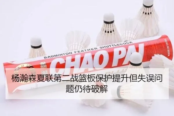 杨瀚森夏联第二战篮板保护提升但失误问题仍待破解